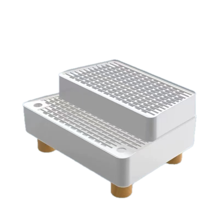 Two-Step Anti-Tracking Cat Litter Box Step for Easy Access