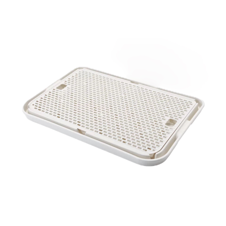 Double-Layer Cat Litter Catcher Tray for Cleaner Floors
